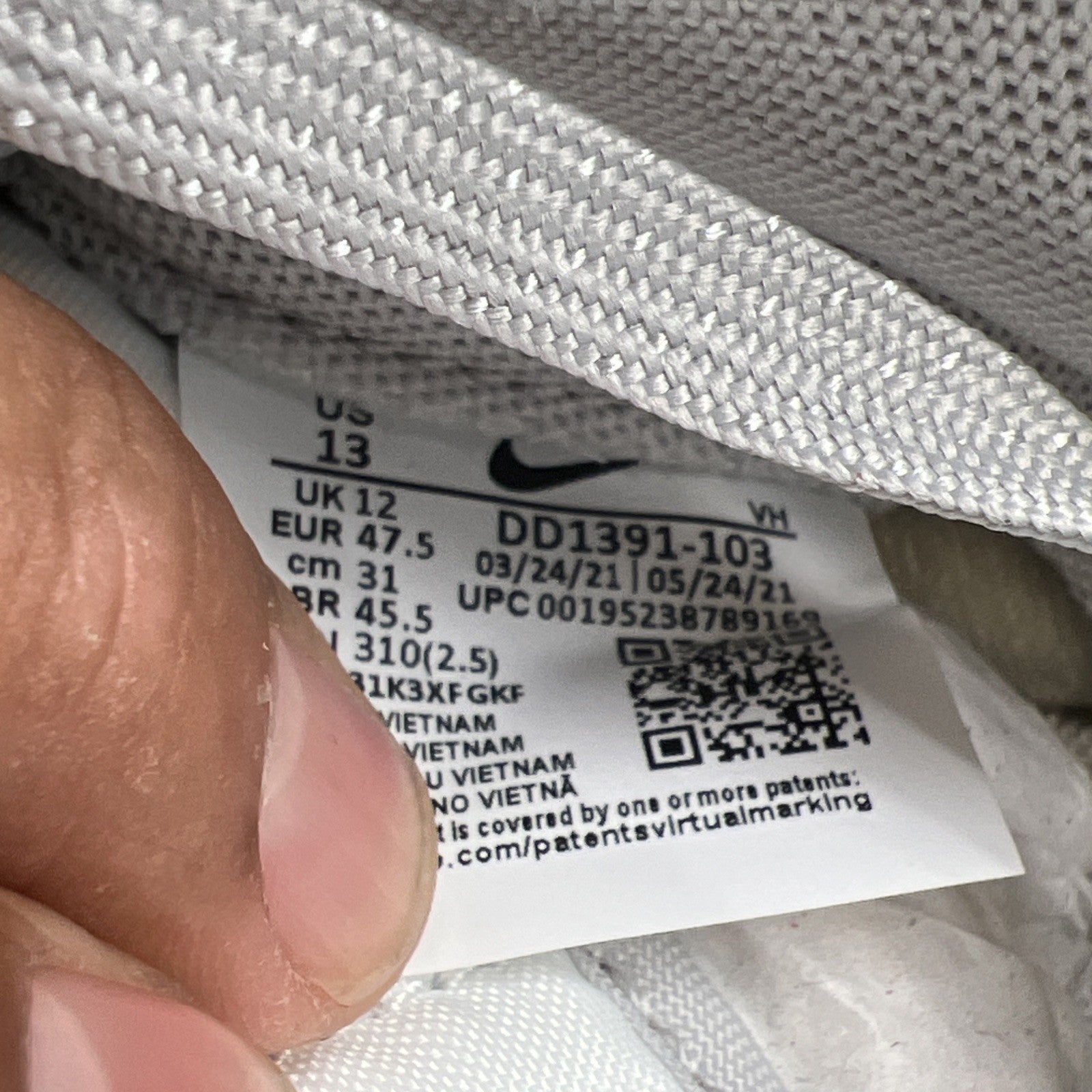 Size 13 - Nike Dunk Low Grey Fog (DD1391-103)