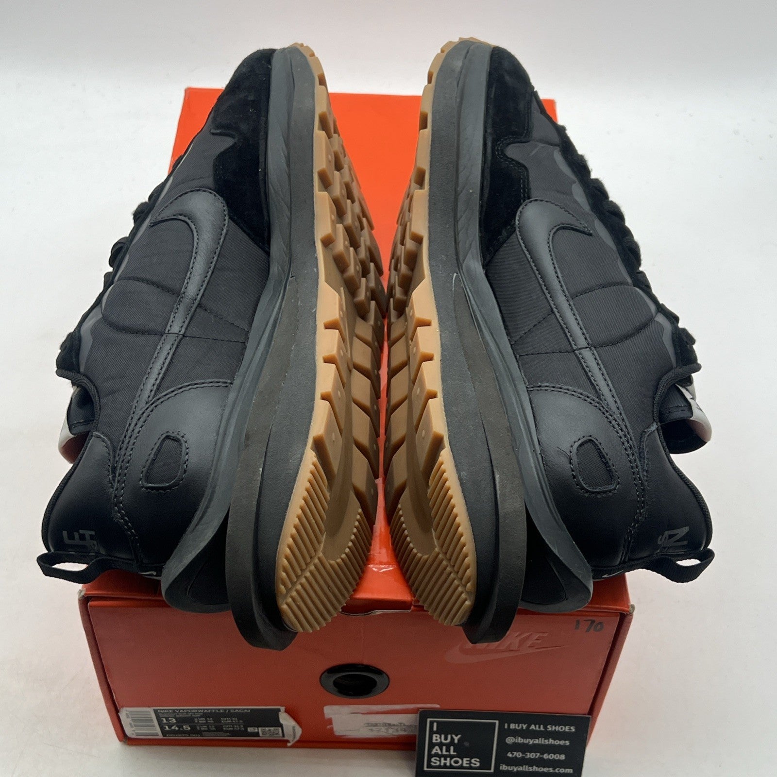 Size 13 - Nike VaporWaffle x Sacai Black (DD1875-001)
