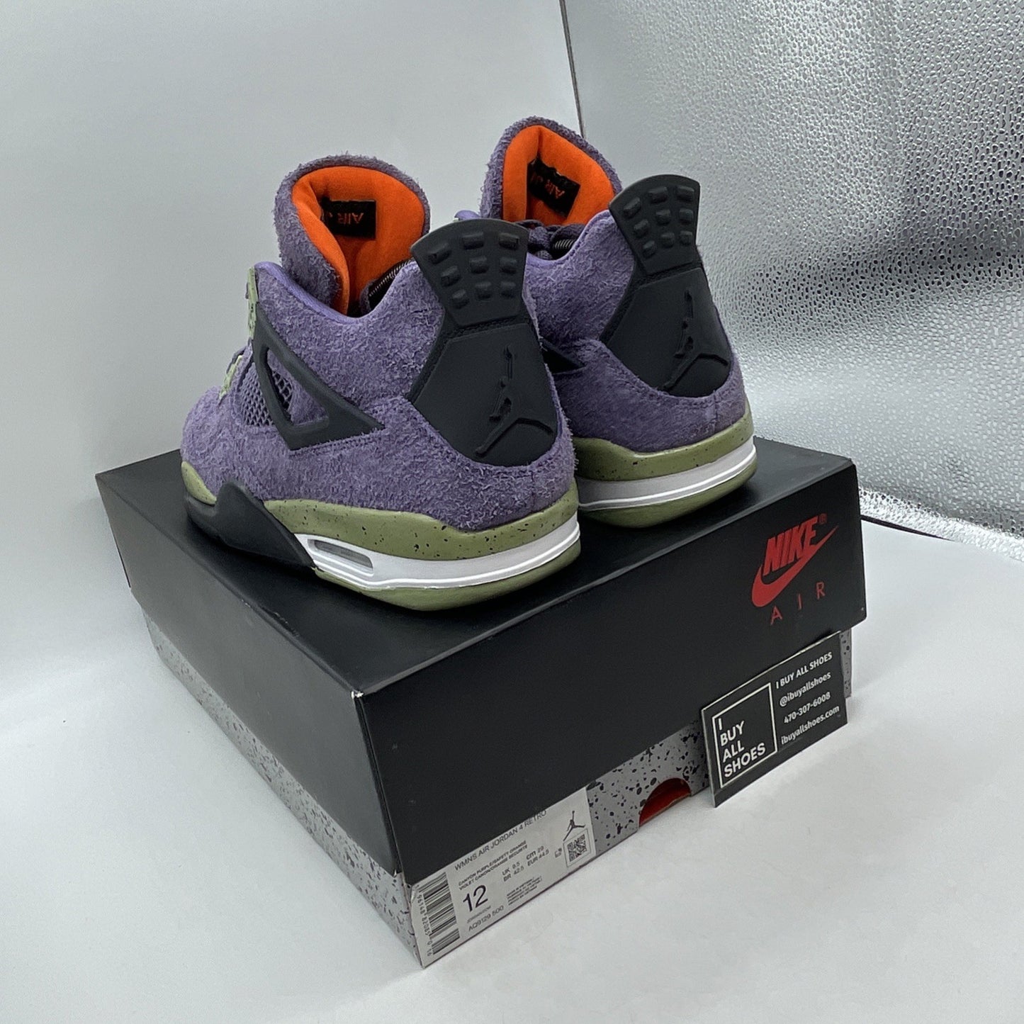 Size 12W - Air Jordan 4 Retro Mid Canyon Purple (AQ9129-500)