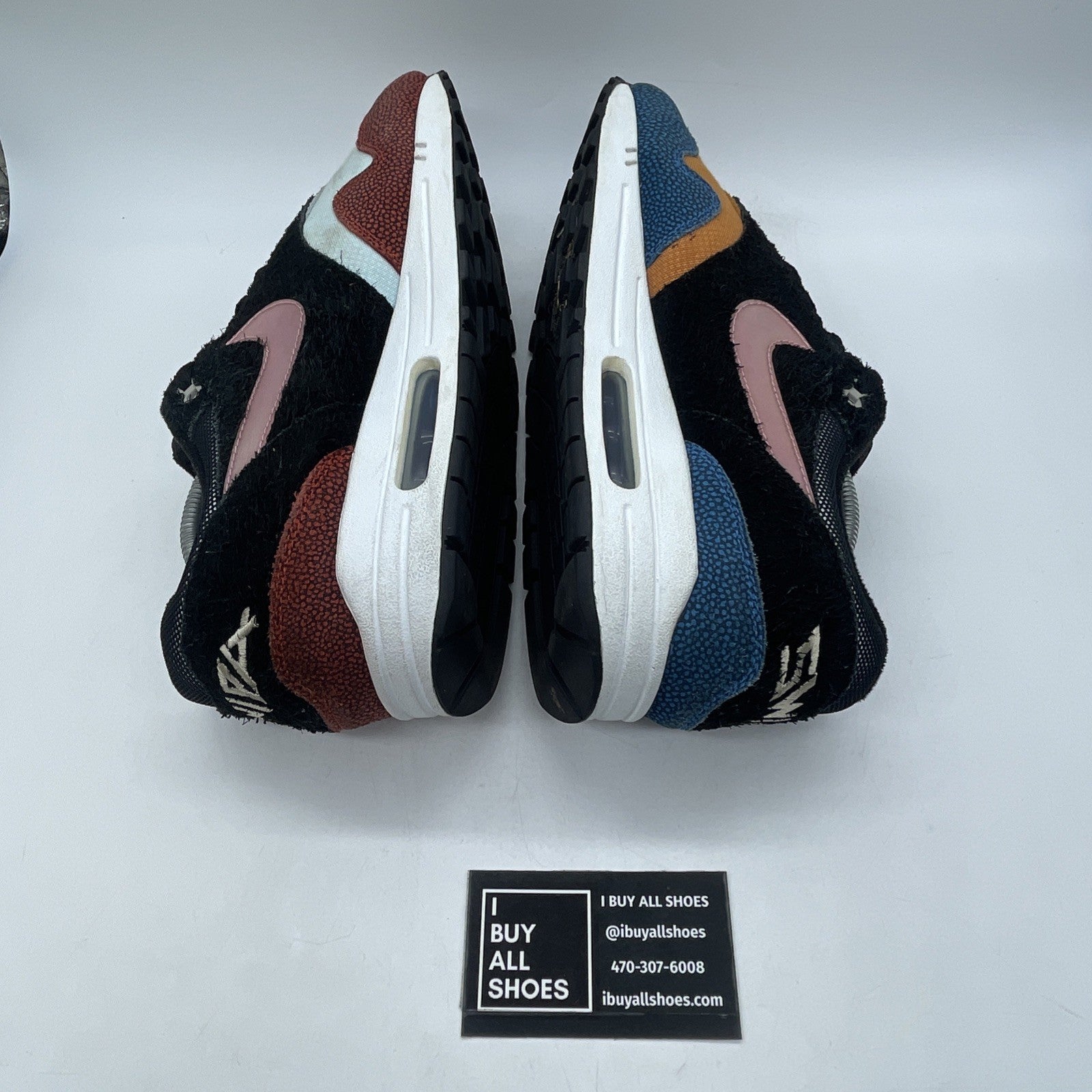 Size 11 - Nike De'Aaron Fox x Air Max 1 Swipa Black Red Suede (CJ9746-001)