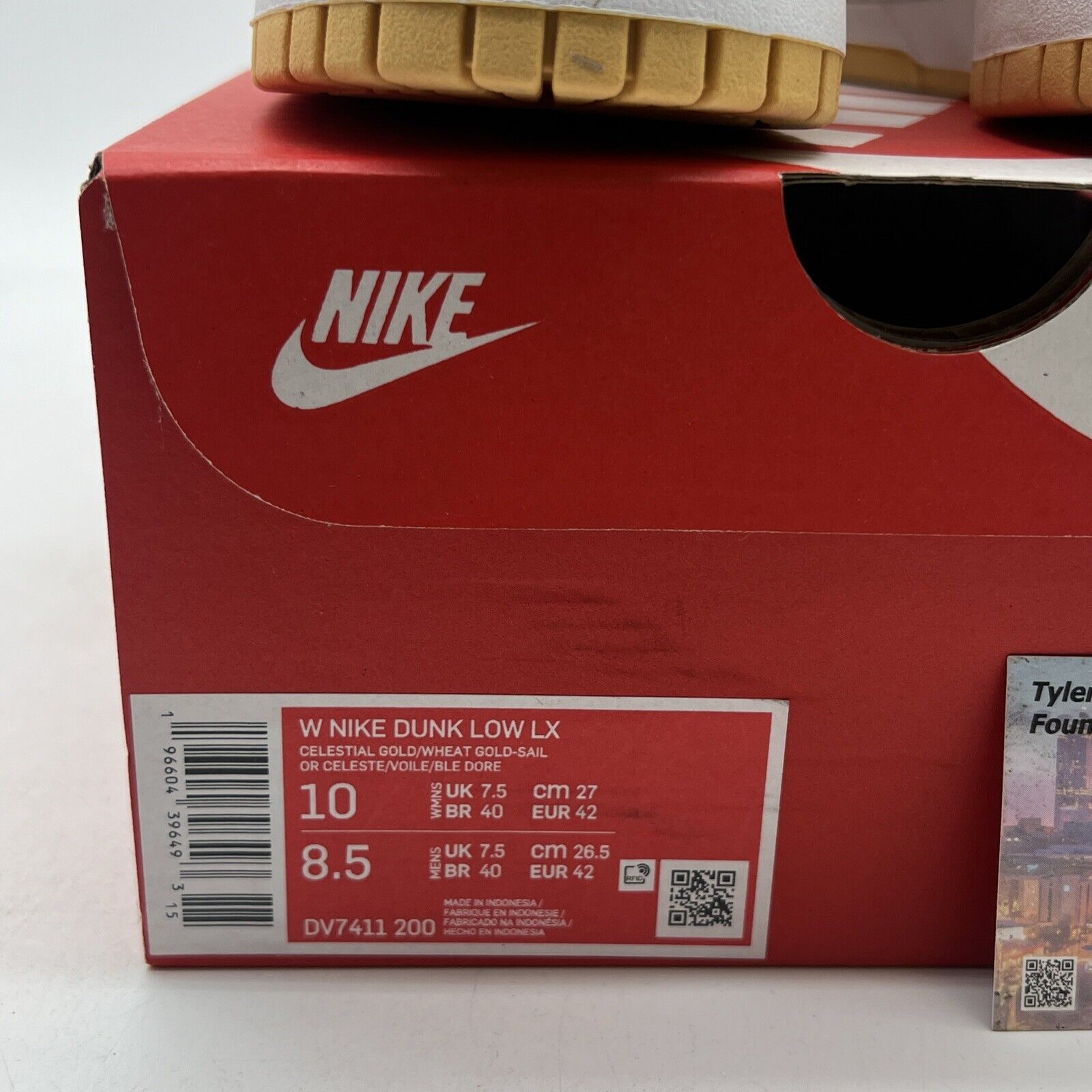 Size 10W - Nike Dunk LX Low Gold Suede (DV7411-200)