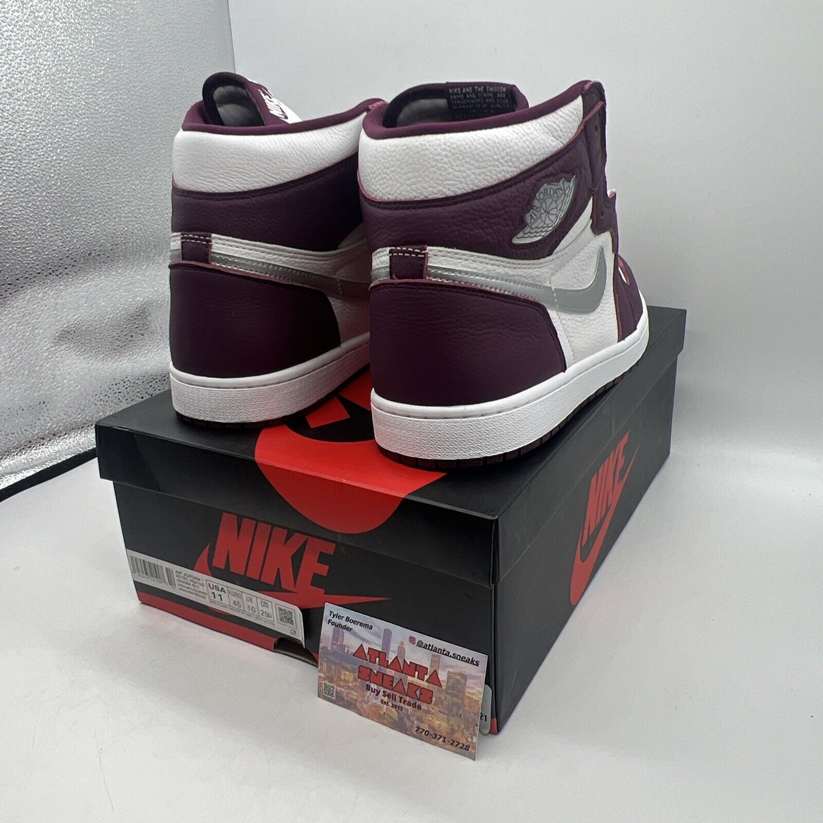 Size 11 - Jordan 1 Retro High OG Bordeaux Brand New Og All