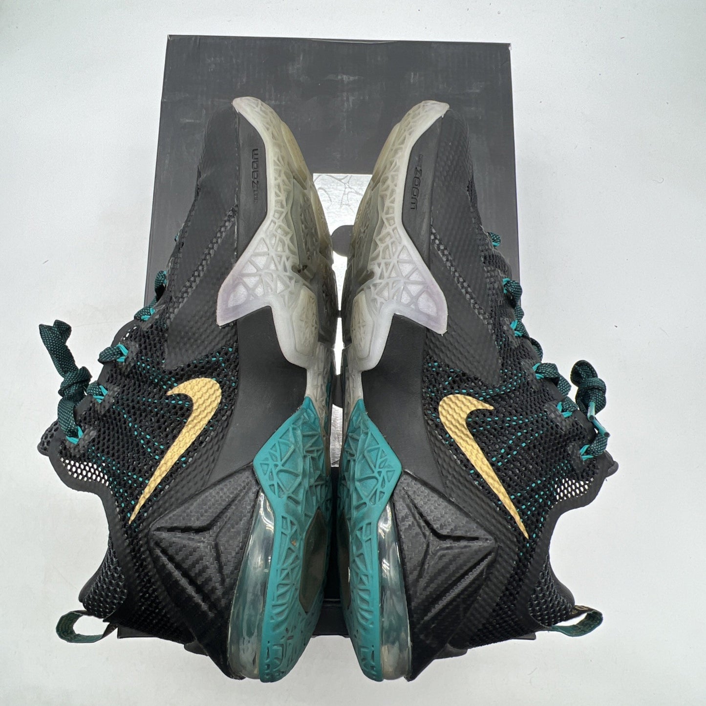 Size 10 - Nike LeBron 12 Low Carbon Fiber (724557-070)