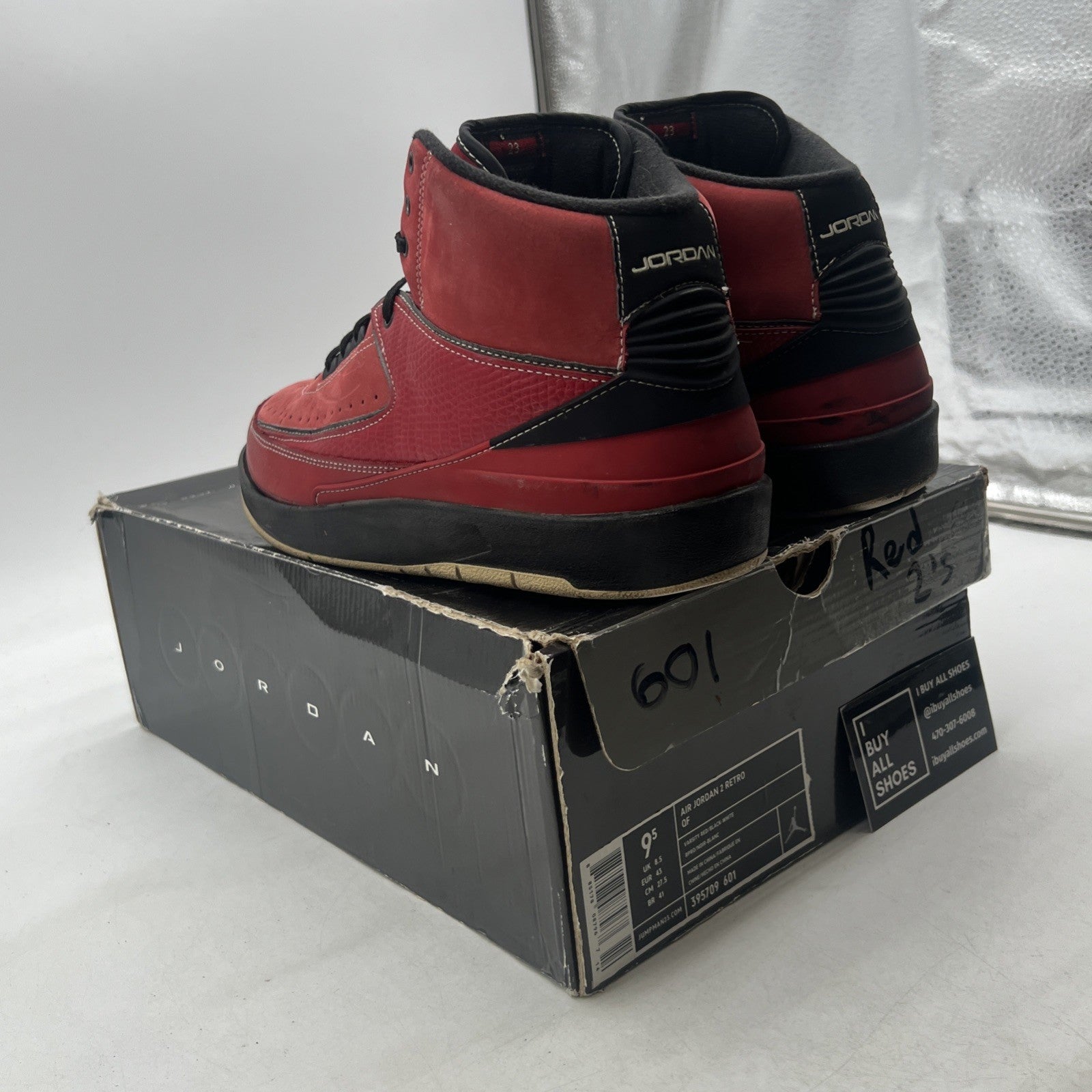 Size 9.5 - Air Jordan 2 Retro QF Candy Red (395709-601)