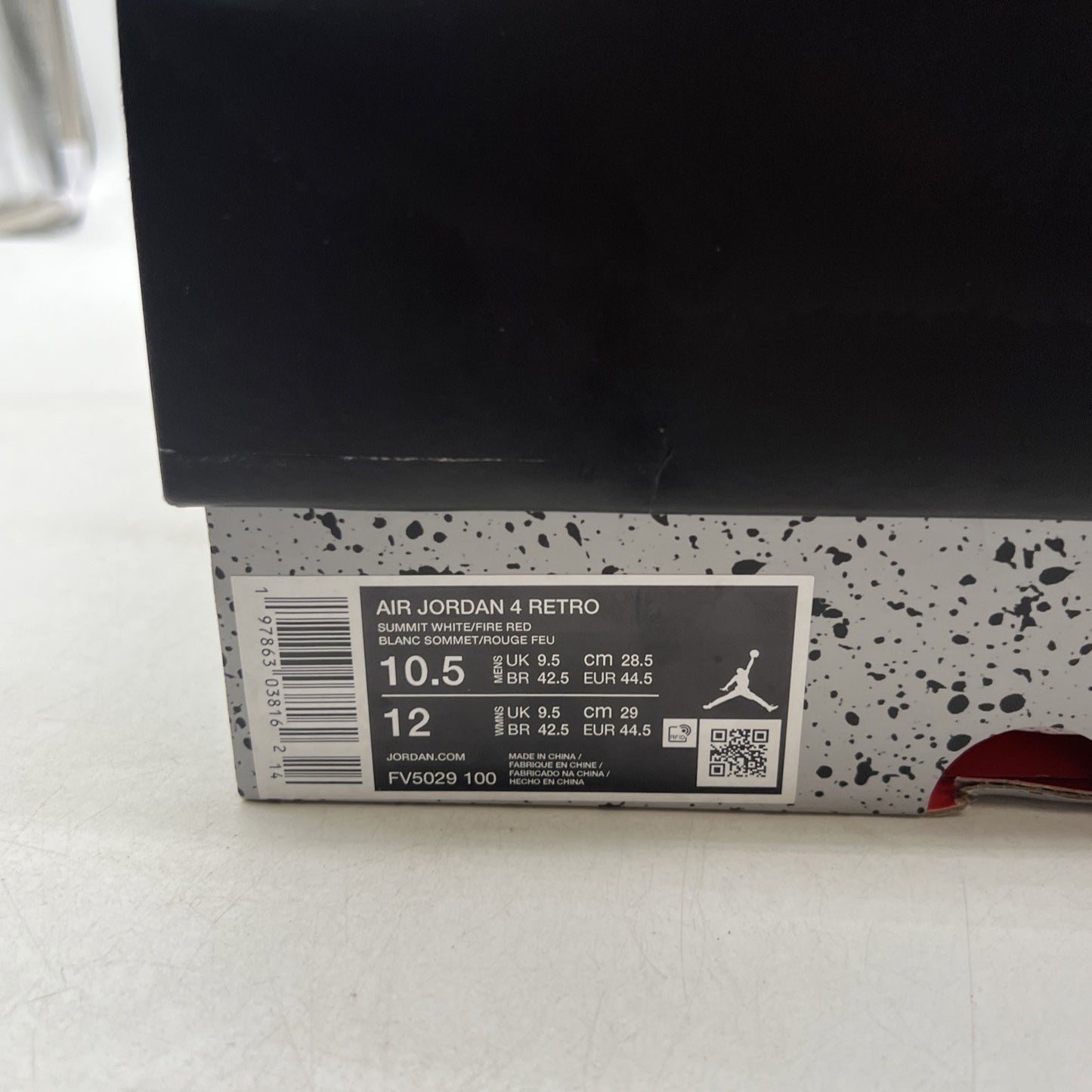 Size 10.5 - Air Jordan 4 Retro OG 2025 White Cement (FV5029-100)