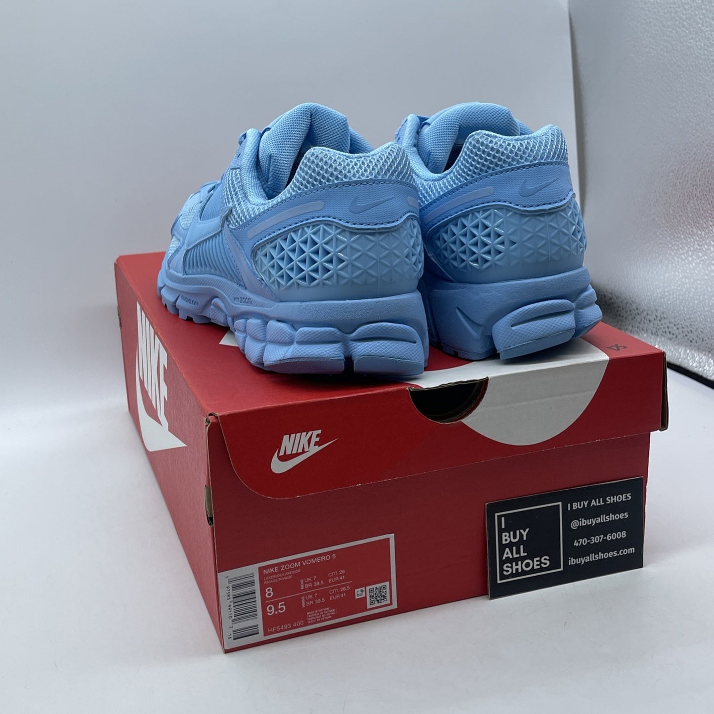 Size 8 - Nike Air Zoom Vomero 5 Lakeside Blue Suede Leather (HF5493-400)