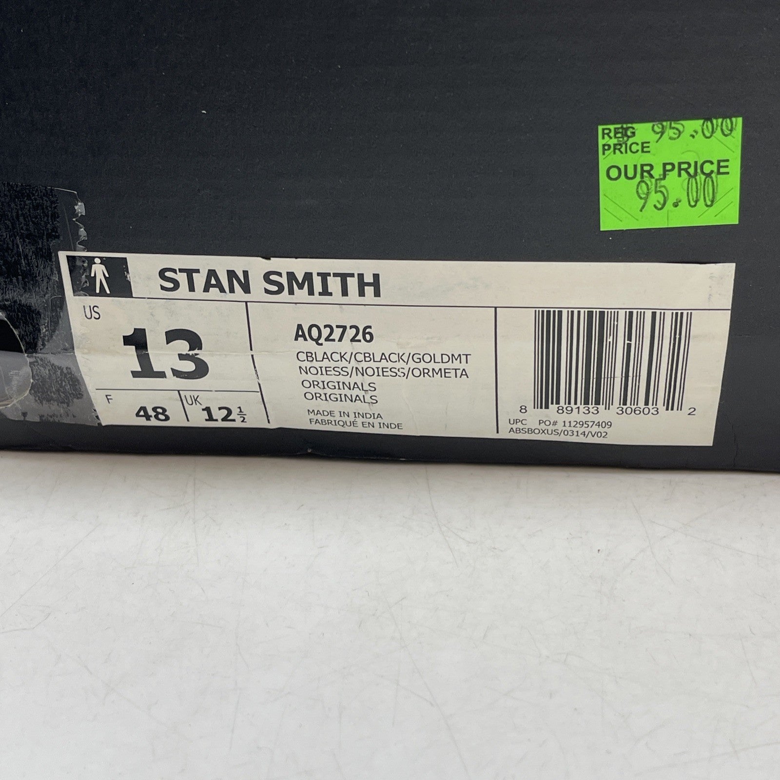 Size 13 - Adidas Stan Smith Croc Leather (AQ2726)