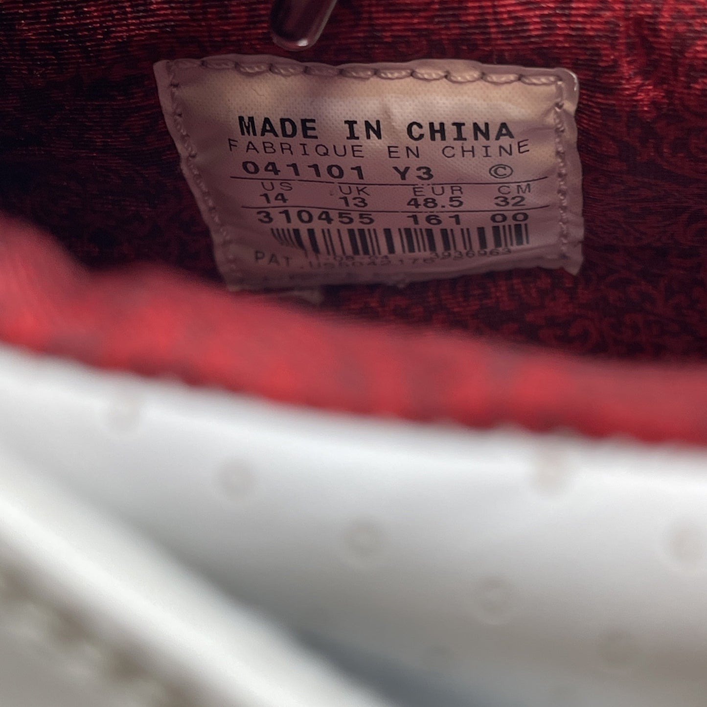 Size 14 - Air Jordan 20 OG White Varsity Red (310455-161)