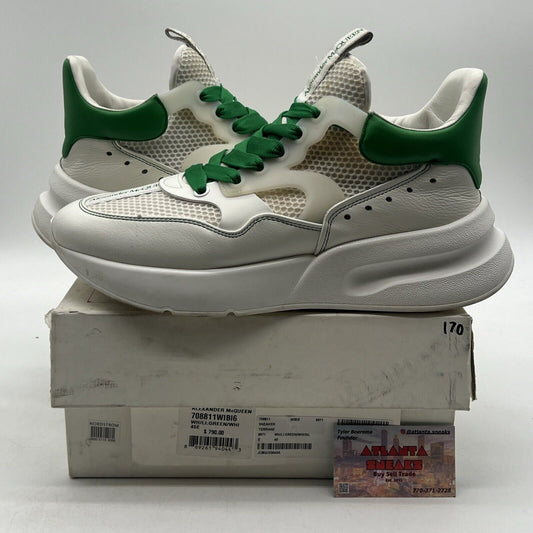 Size 12 - Alexander McQueen Oversized Men's Runner  White Green