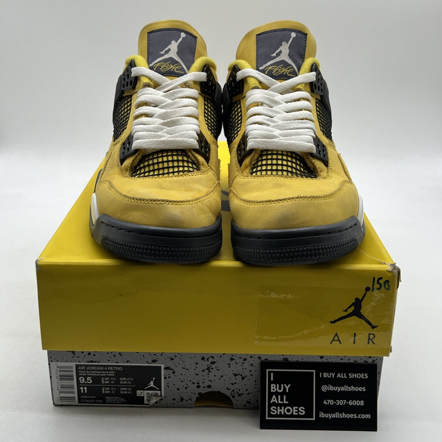 Size 9.5 - Air Jordan 4 Retro Mid Lightning (CT8527-700)