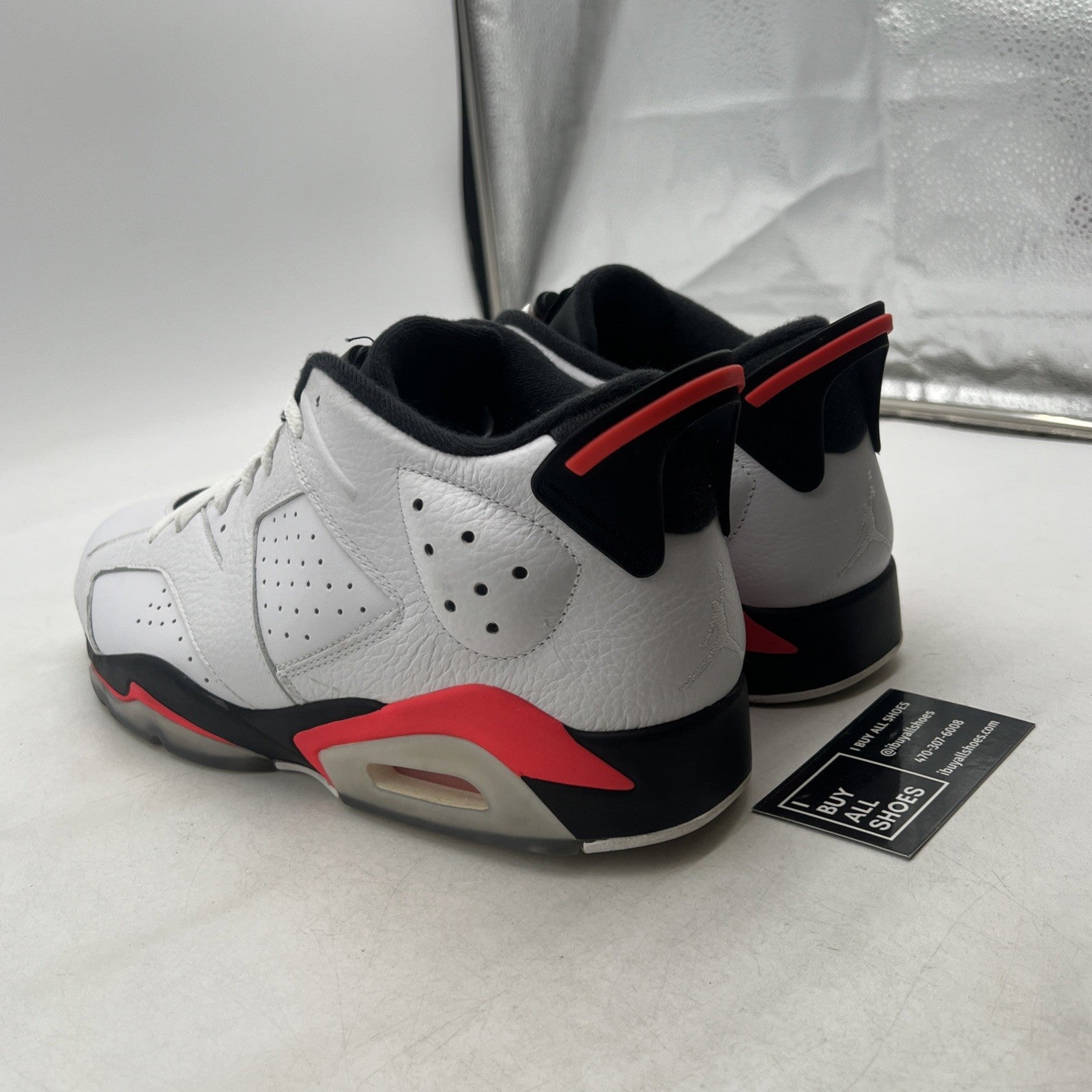 Size 14 - Air Jordan 6 Low White Infrared (304401-123)