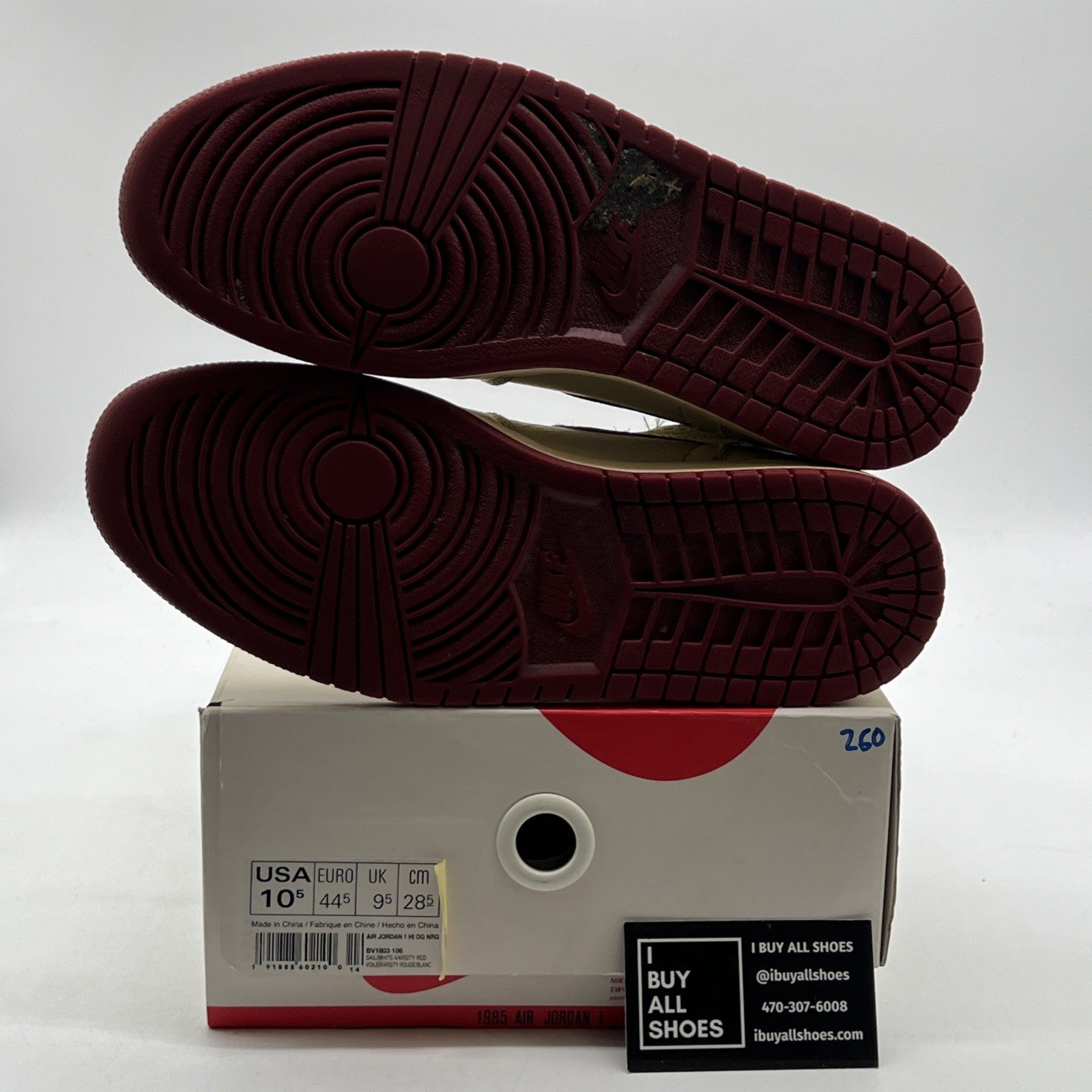 Size 10.5 - Air Jordan 1 Retro High OG Nigel Sylvester 2018 (BV1803-106)