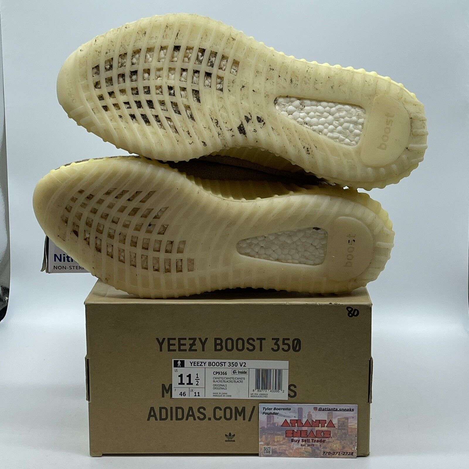 Size 11.5 - Adidas Yeezy 350 V2 Cream White Triple White Suede (CP9366)