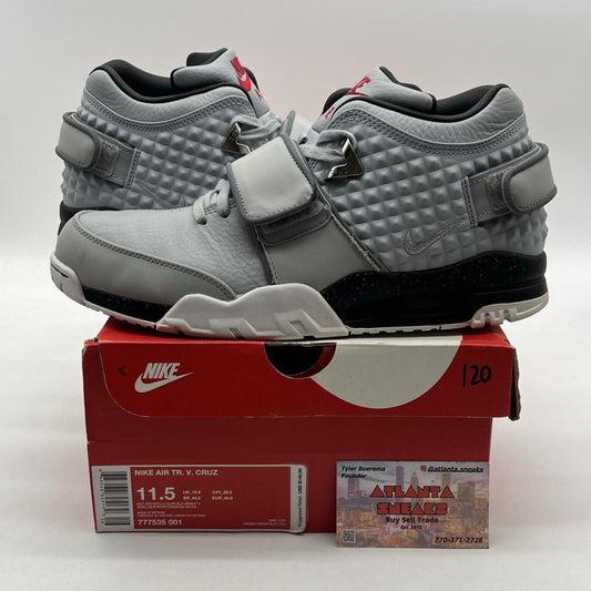 Size 11.5 - Nike Air Trainer Cruz Wolf Grey Black White Suede (777535-001)