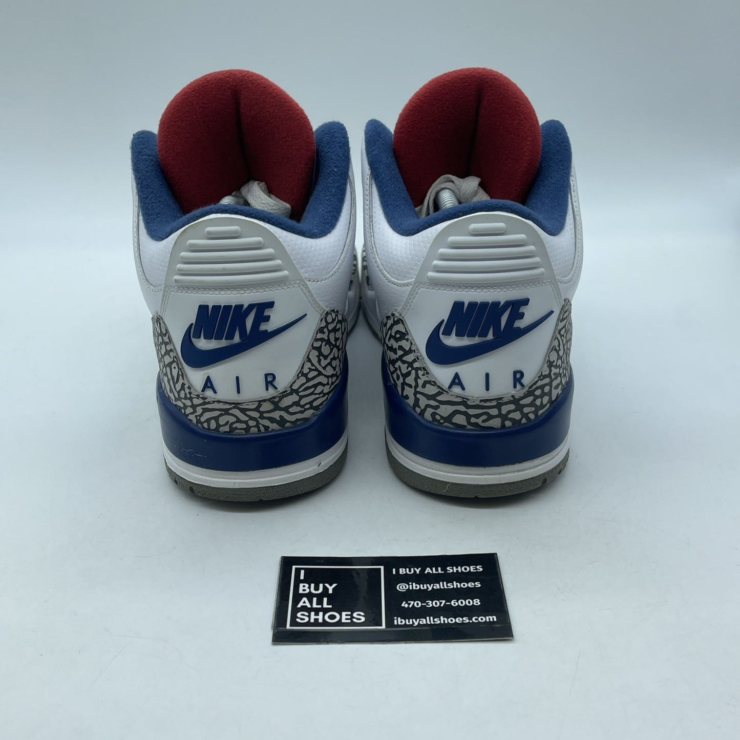 Size 10 - Jordan 3 Retro OG Mid True Blue Grey Suede Leather (854262-106)