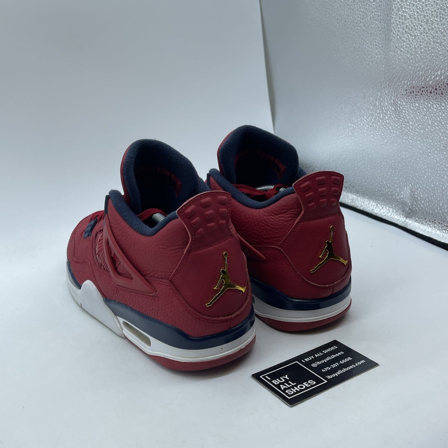 Size 11.5 - Air Jordan 4 Retro FIBA Red Gold Blue White Leather (CI1184-617)