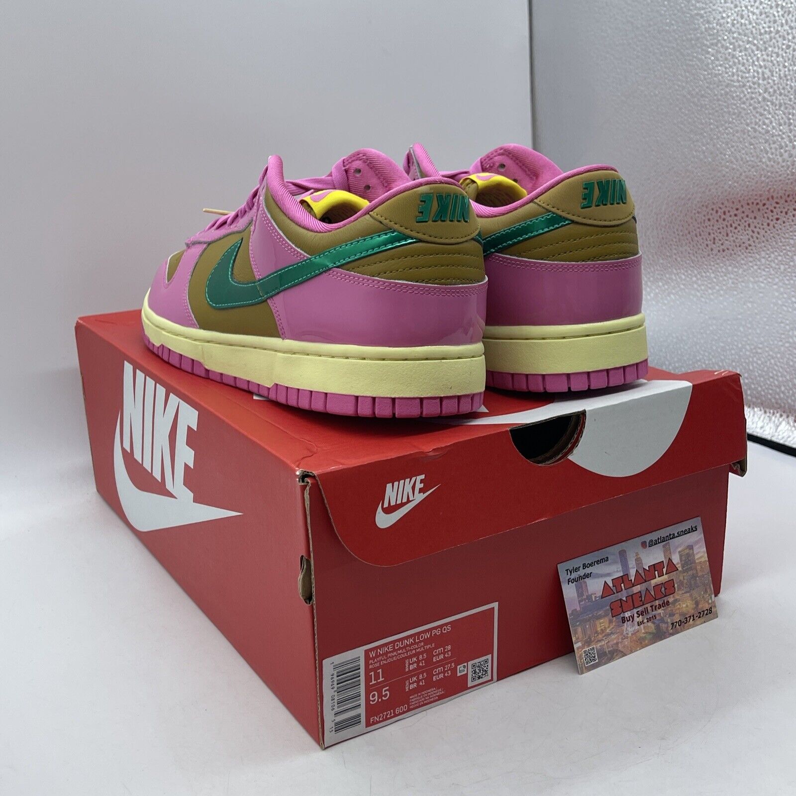 Wmns Size 11 - Nike Parris Goebel x Dunk Low Playful Pink Brown (FN2721-600)