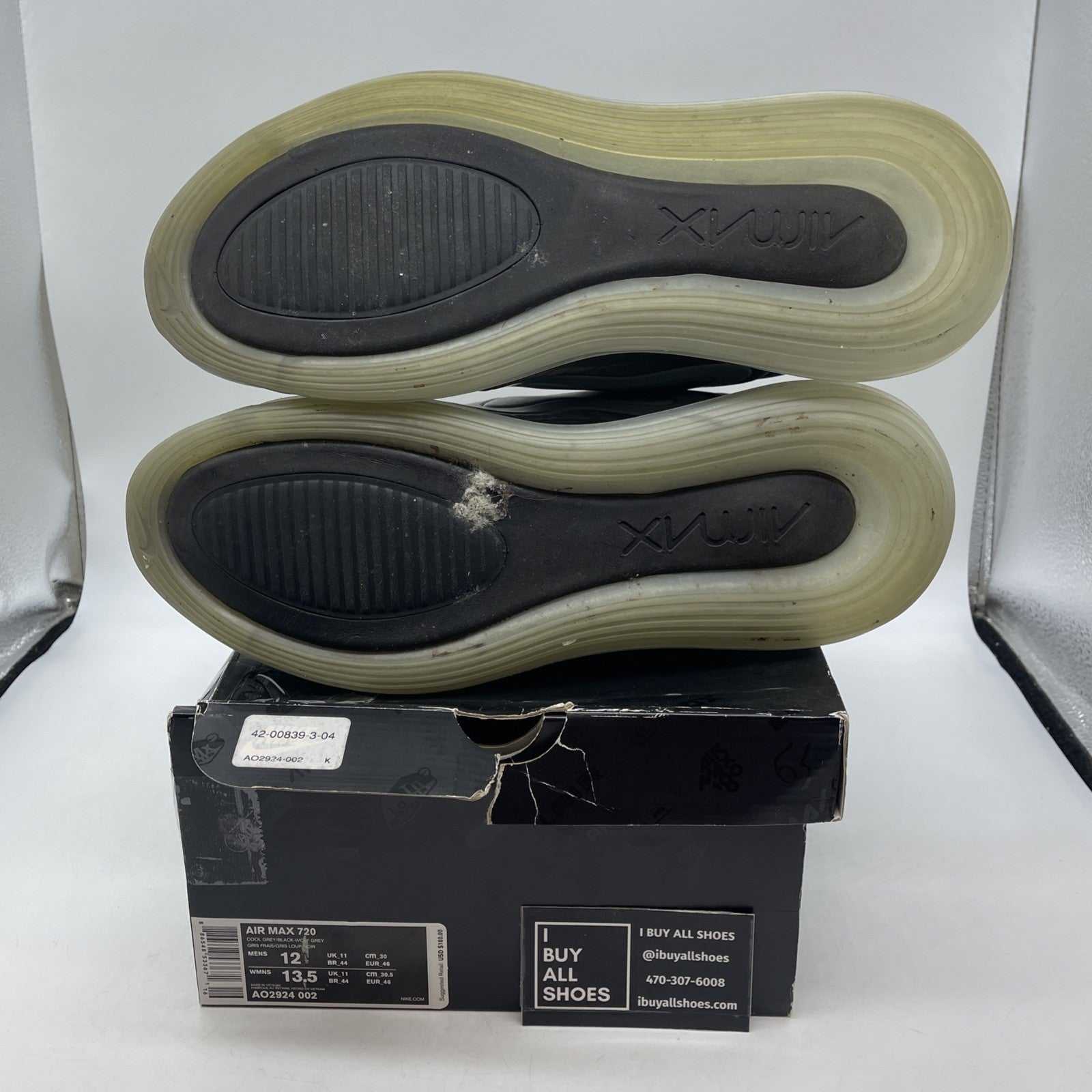 Size 12 - Nike Air Max 720 Cool Grey (AO2924-002)