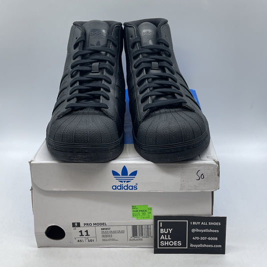 Size 11 - Adidas Pro Model Triple Black (S85957)