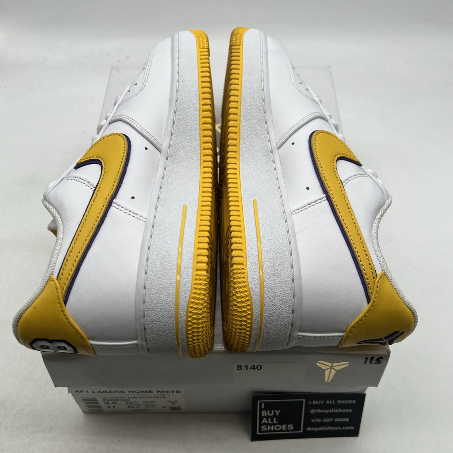 Size 9.5 - Kobe Bryant x Nike Air Force 1 Retro Low Lakers Home (FZ1151-100)