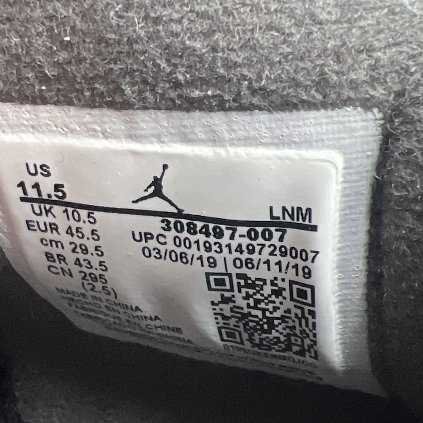 Size 11.5 - Air Jordan 4 Retro Low Cool Grey (308497-007)
