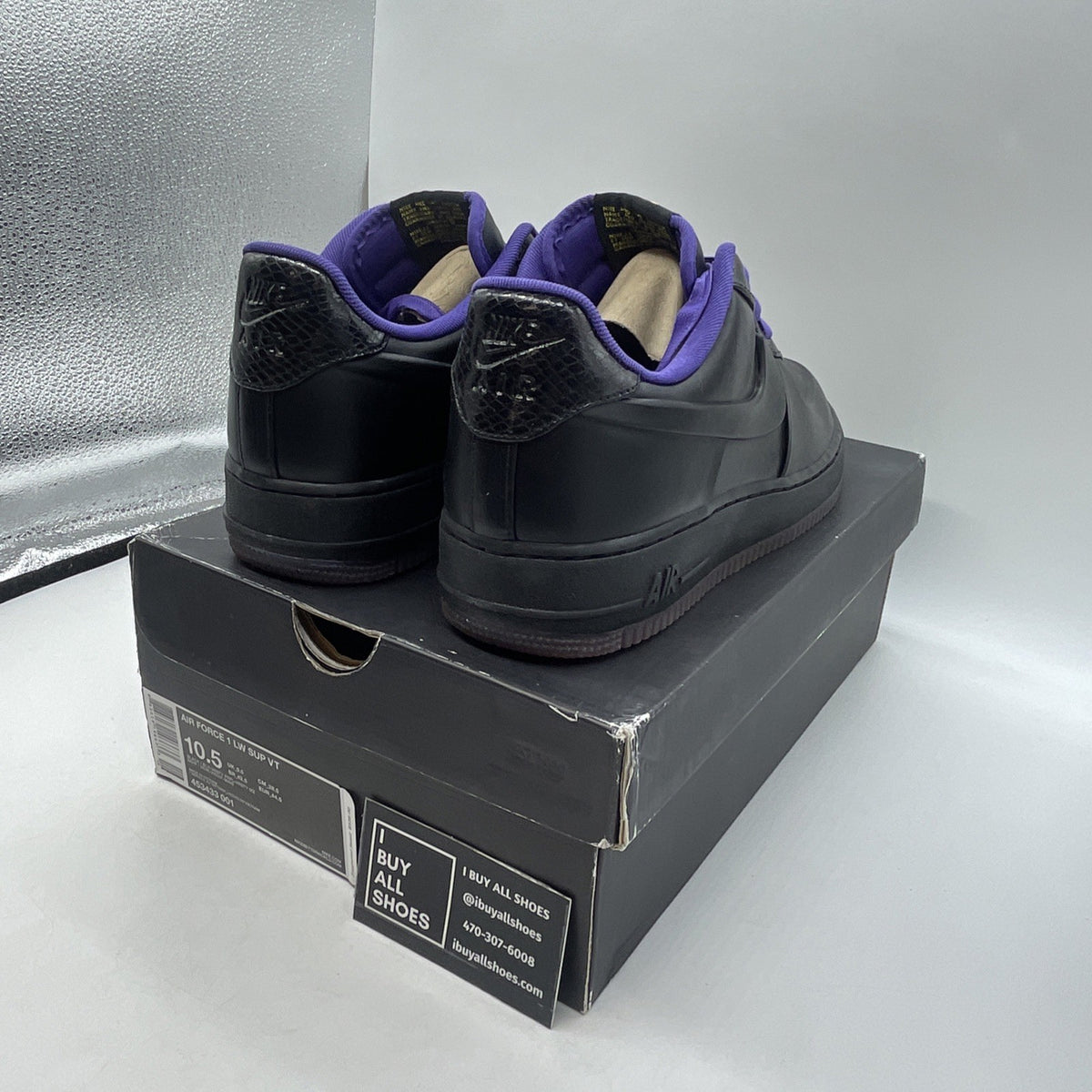 Size 10.5 - Nike Air Force 1 Supreme VT Low Kobe (453433-001)
