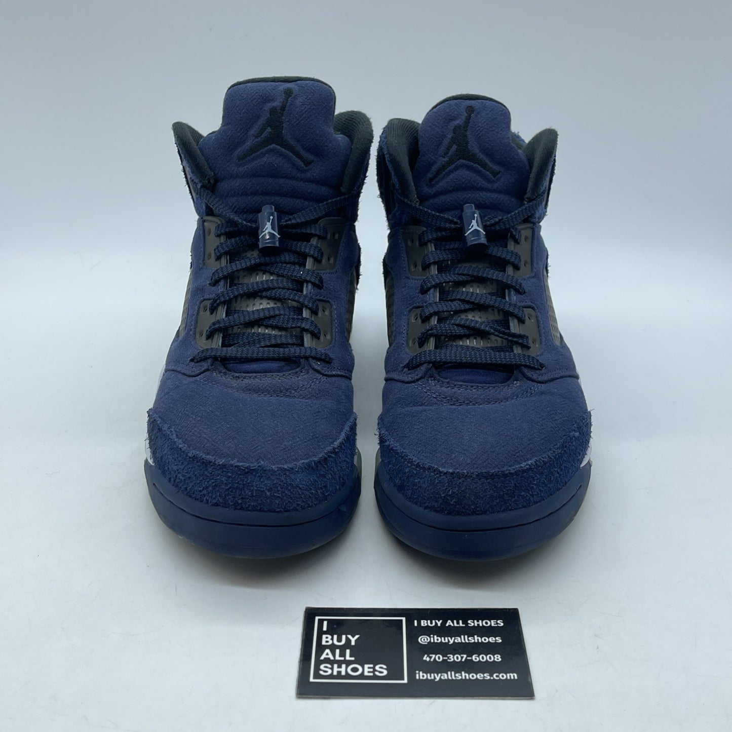 Size 8 - Air Jordan 5 Retro SE Midnight Navy Black Suede (FD6812-400)