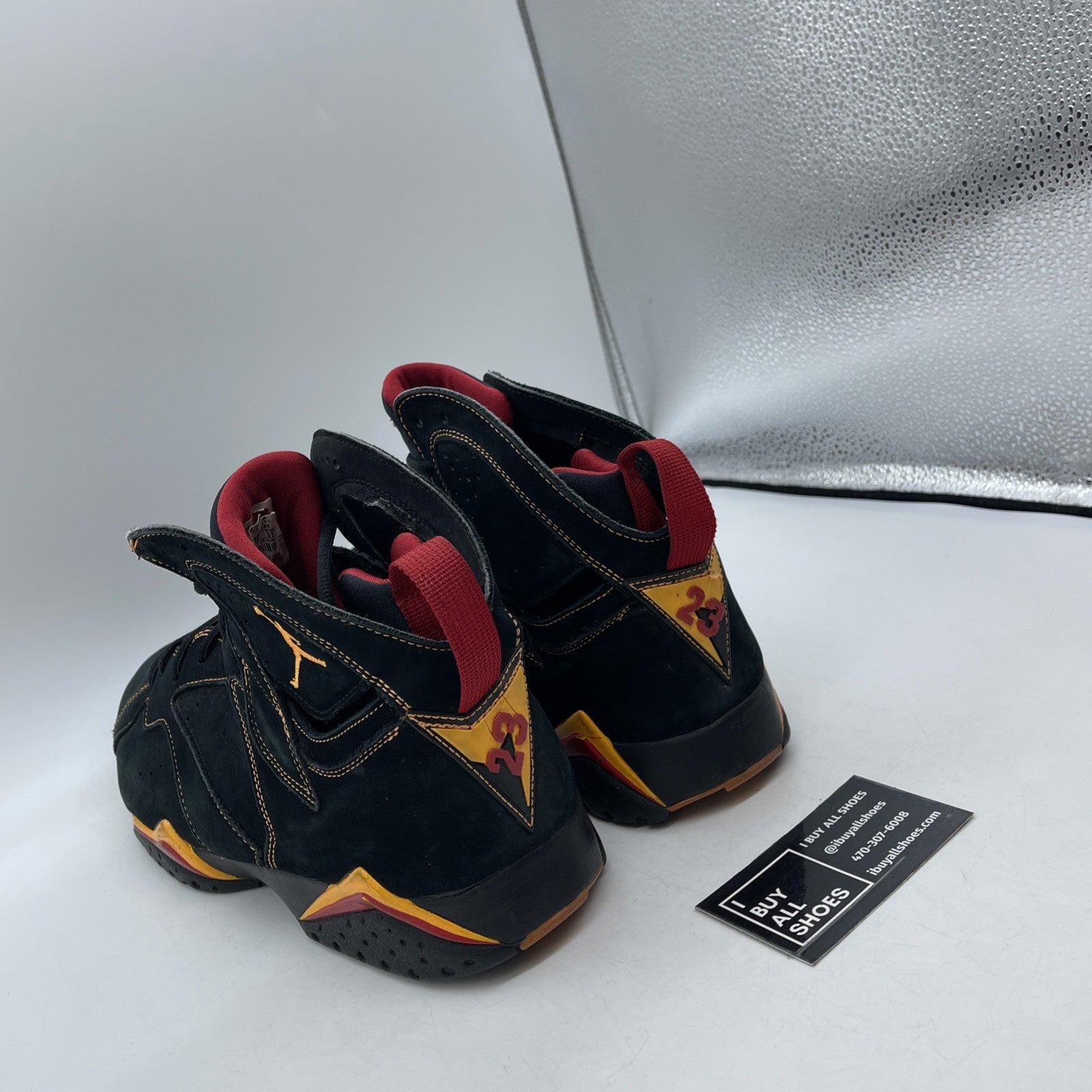 Size 13 - Air Jordan 7 Retro 2006 Citrus Black Orange Red Suede (304775-081)