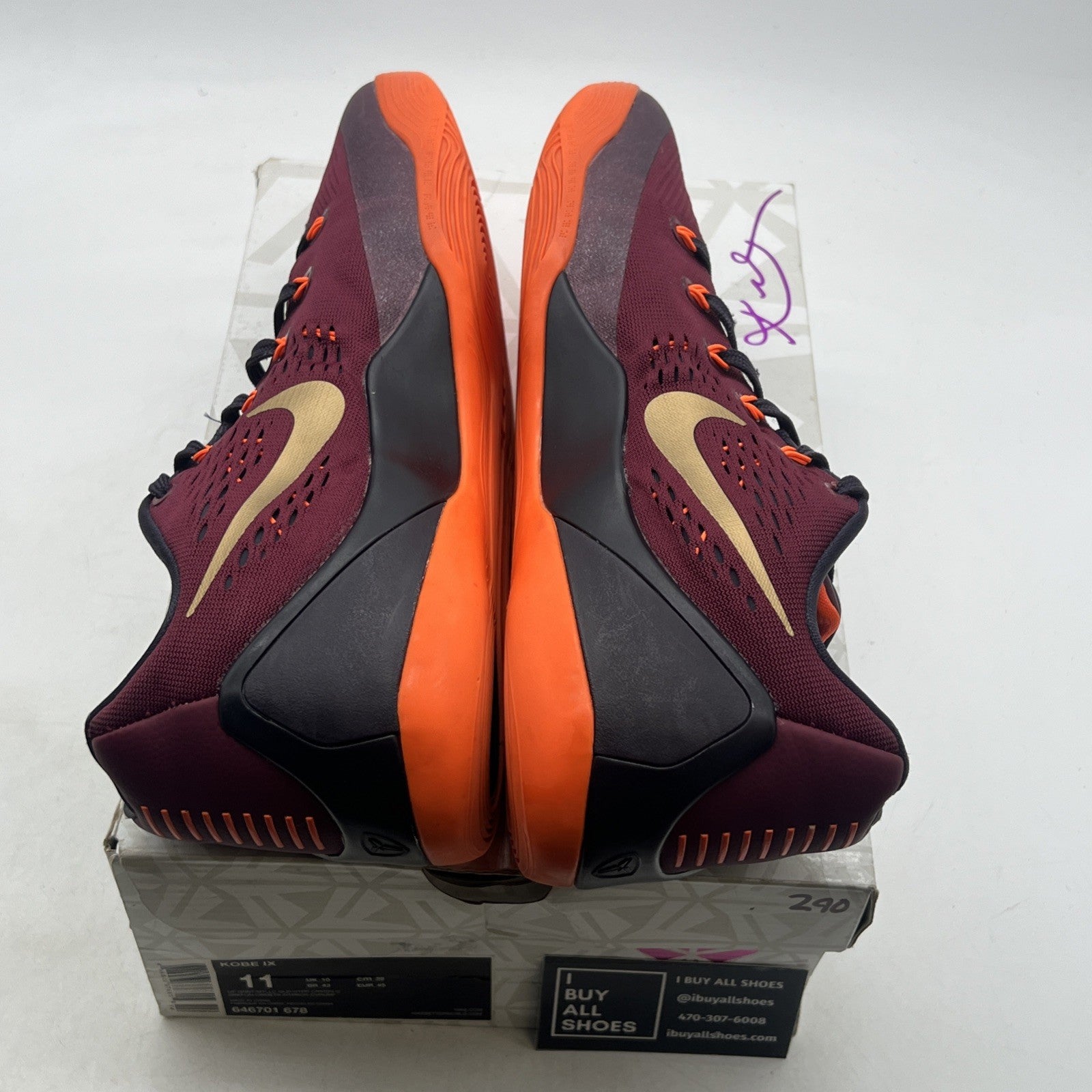 Size 11 - Nike Kobe 9 EM Deep Garnet (646701-678)