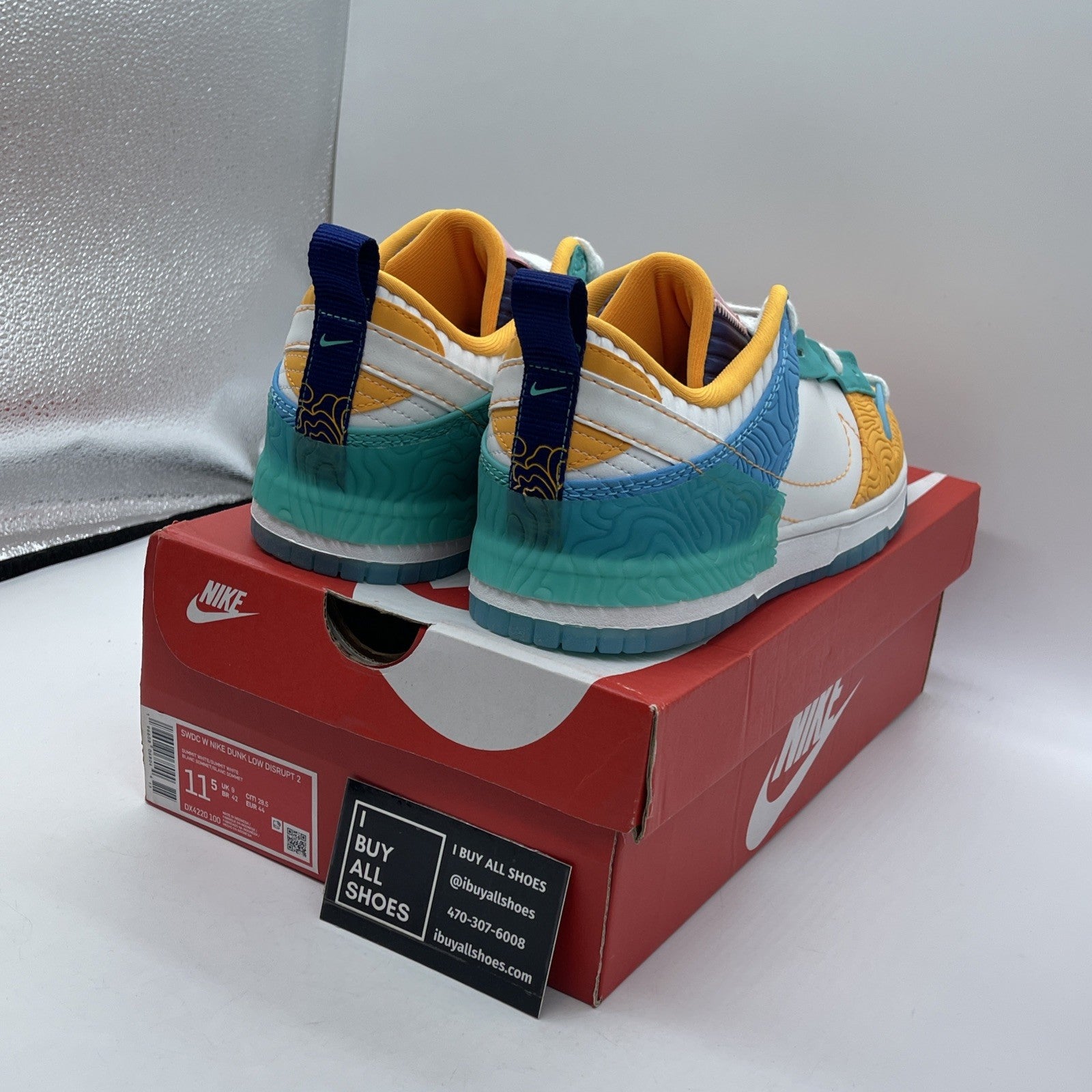 Size 11.5 - Nike Serena Williams Design Crew x Dunk Disrupt 2 Low Clear Jade