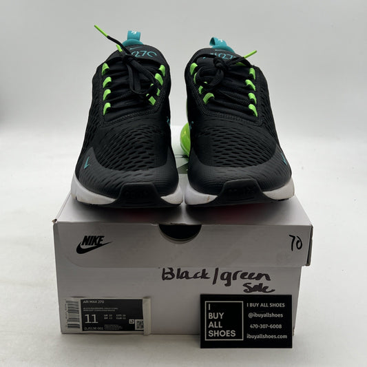 Size 11 - Nike Air Max 270 Black Green Strike (DJ5136-001)