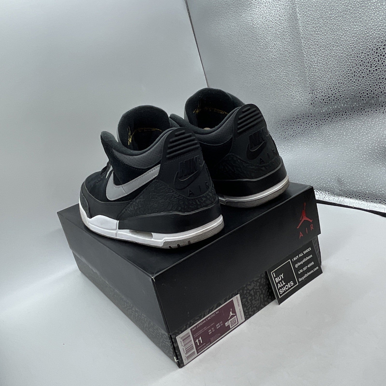 Size 11 - Air Jordan 3 Retro Tinker SP Black Cement 2019 (CK4348-007)