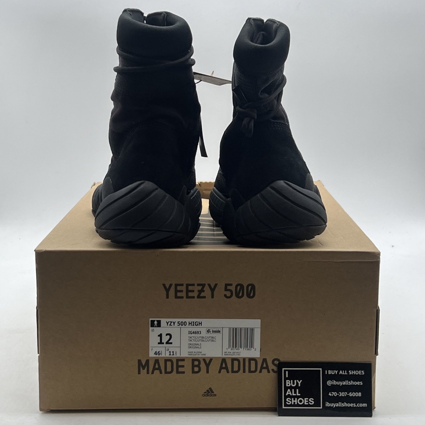 Size 12 - adidas Yeezy 500 High Utility Black (IG4693)
