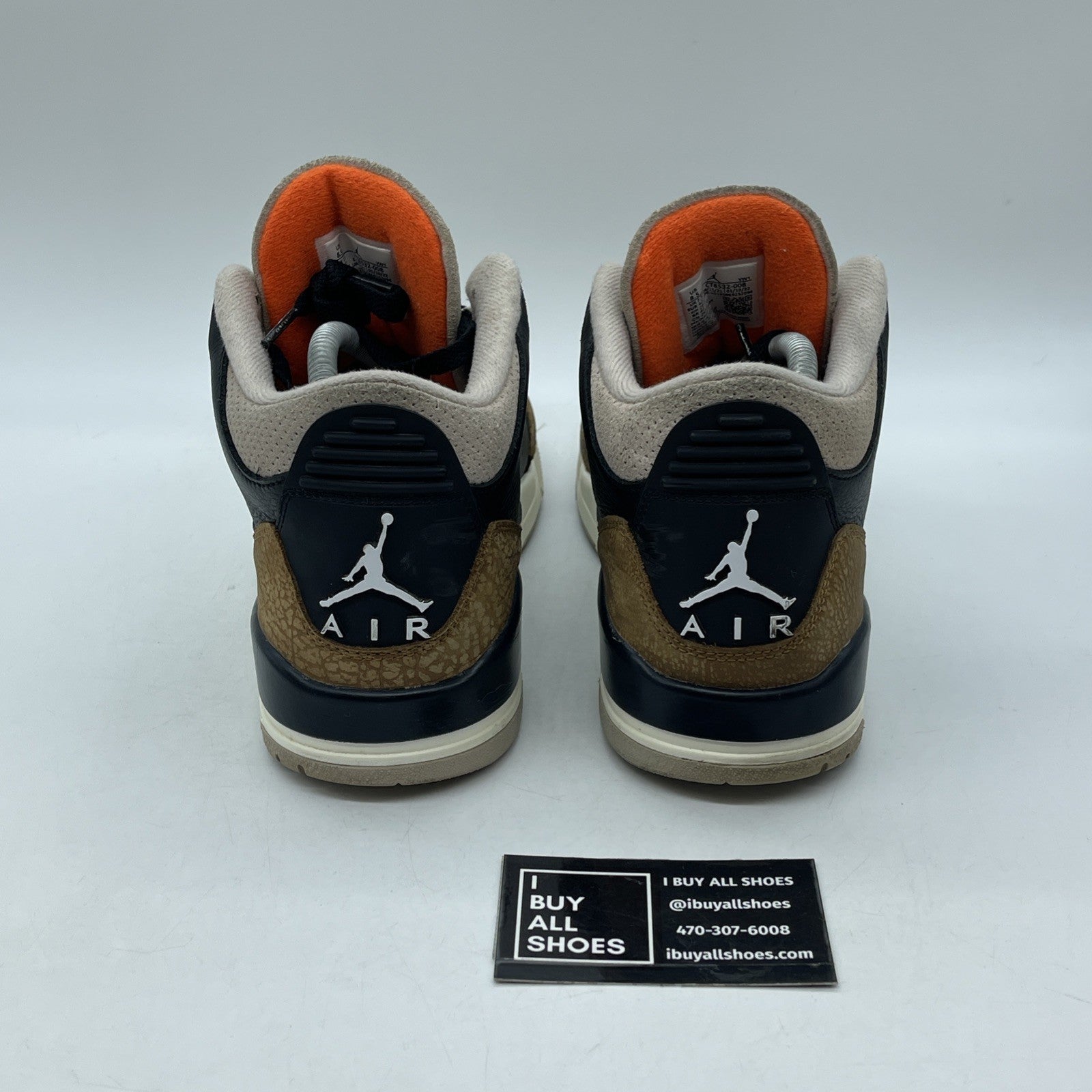 Size 8.5 - Jordan 3 Retro Mid Desert Elephant Black Brown Suede (CT8532-008)