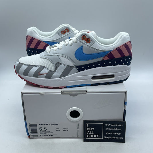 Size 5.5 - Parra x Nike Air Max 1 White (AT3057-100)