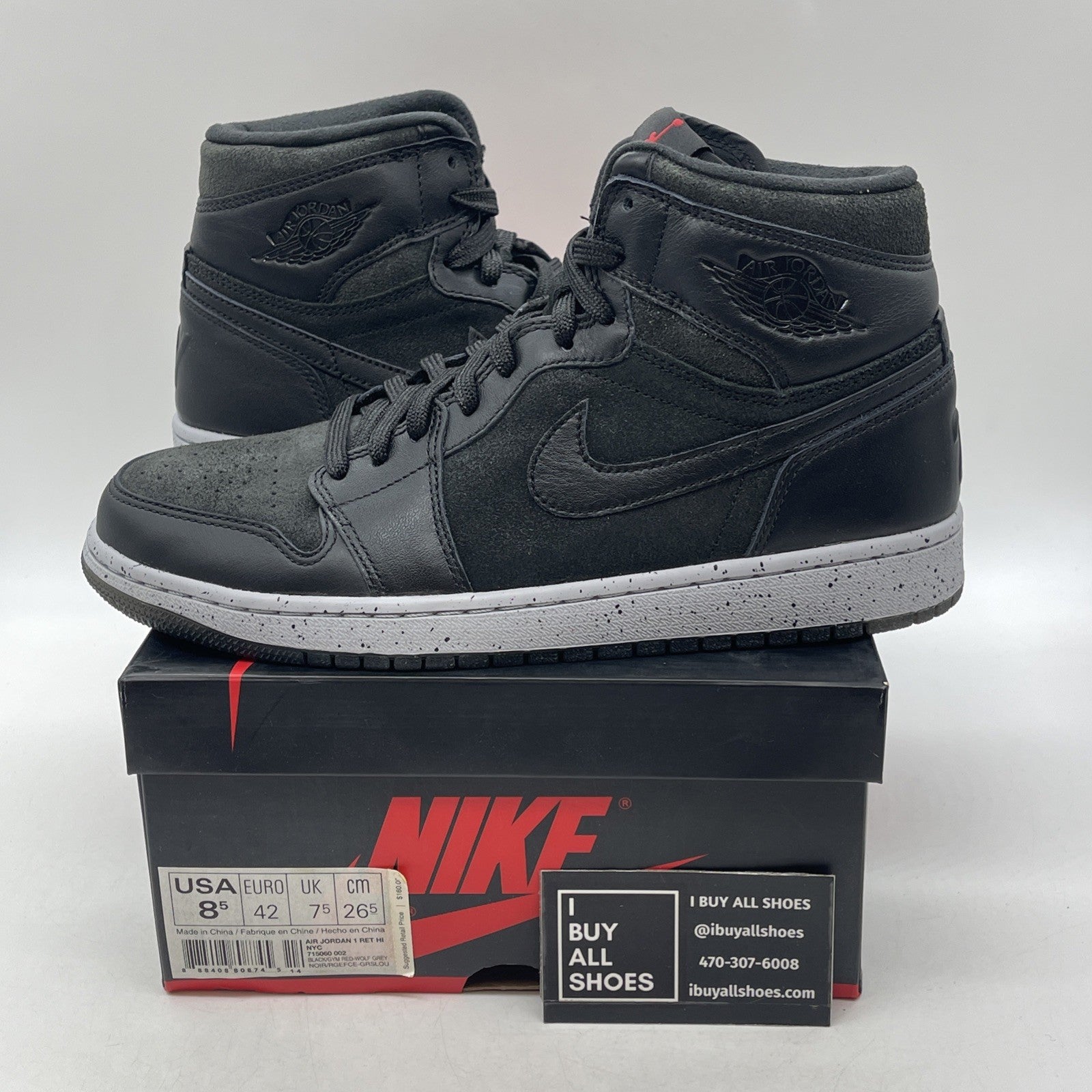 Size 8.5 - Air Jordan 1 Retro NYC High 23NY. (715060-002)