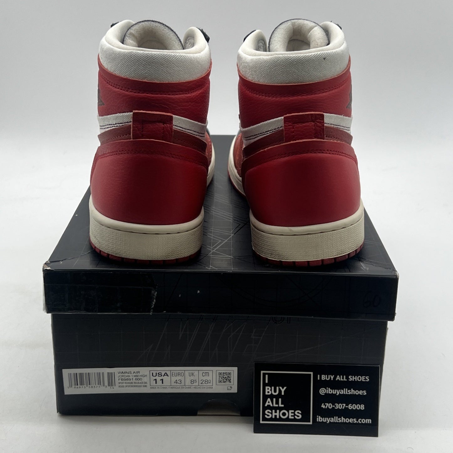 Size 11W - Air Jordan 1 Method of Make High Sport Red W (FB9891-600)