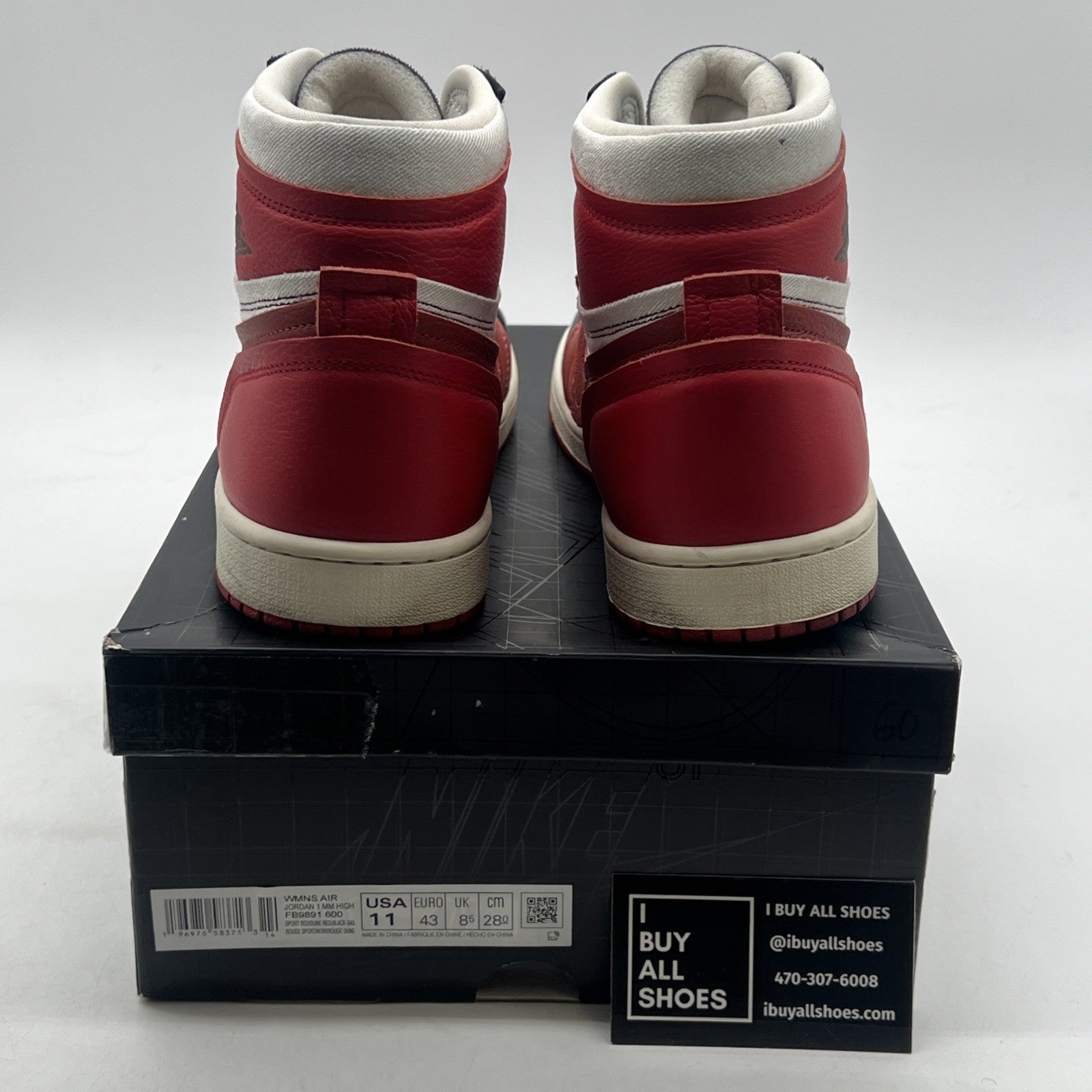 Size 11W - Air Jordan 1 Method of Make High Sport Red W (FB9891-600)