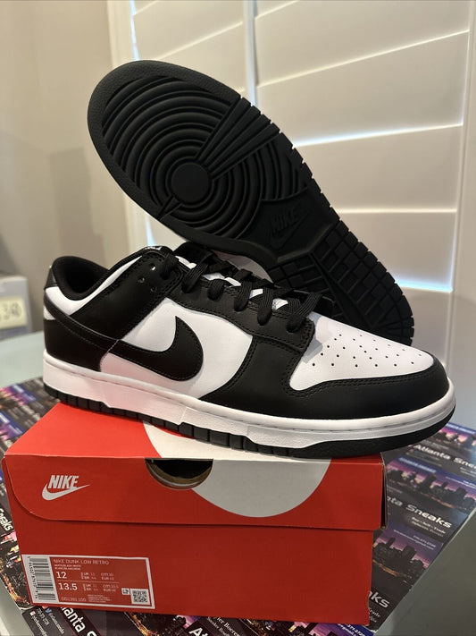 Size 12 - Nike Dunk Low Retro White Black 2021