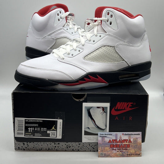 Size 11.5 - Jordan 5 Retro Mid Fire Red Brand New Og All