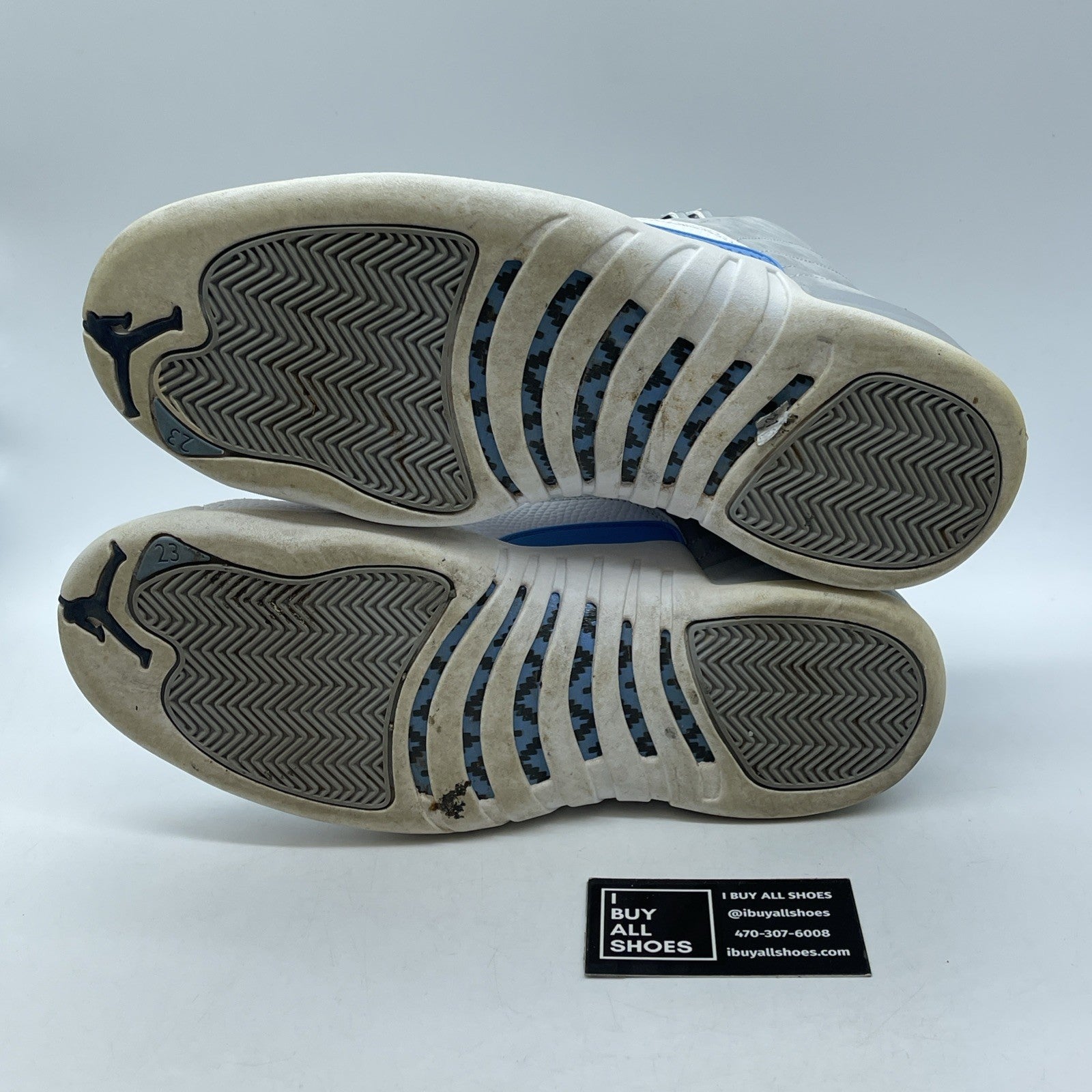 Size 11 - Air Jordan 12 Retro Grey University Blue White Suede (130690-007)