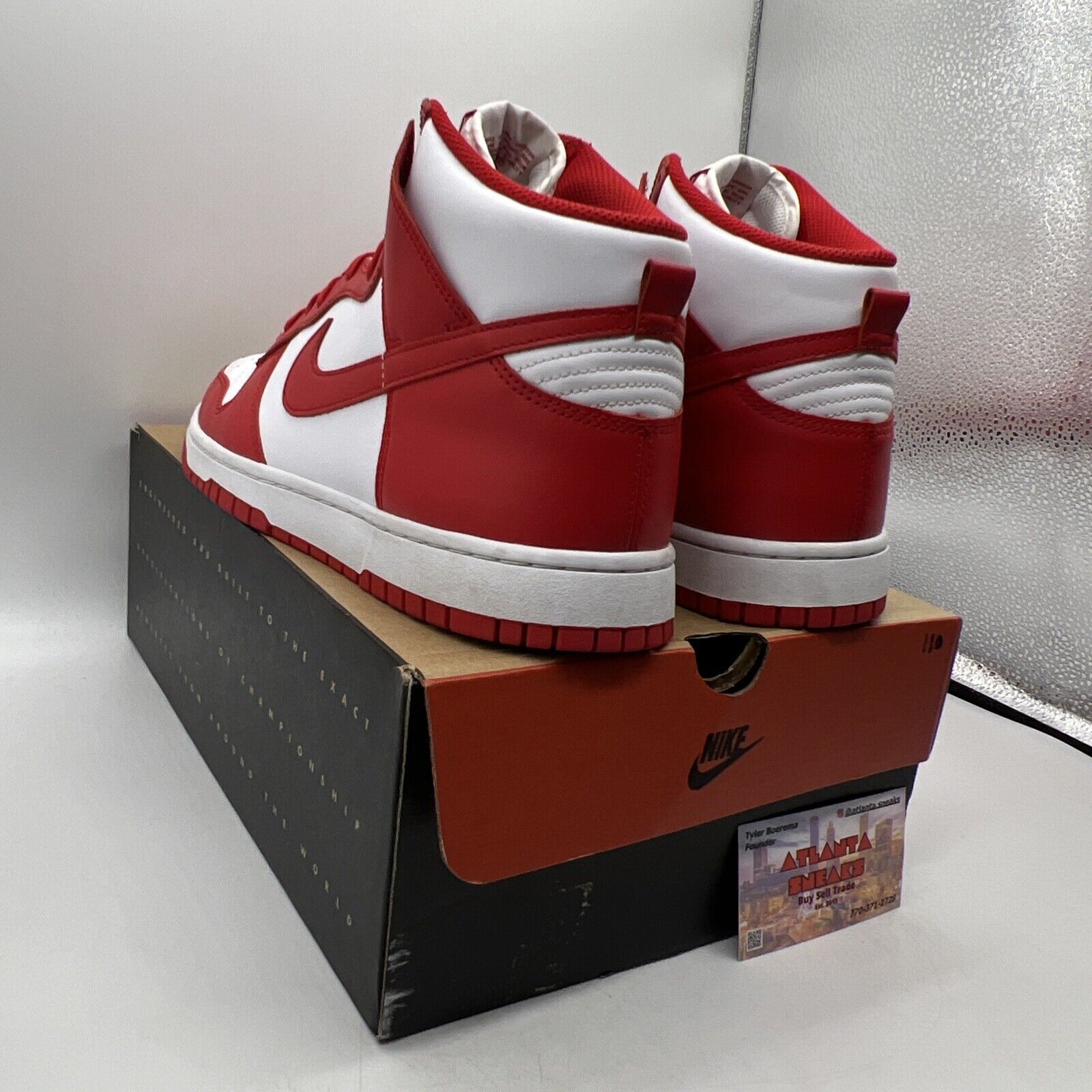 Size 12 - Nike Dunk High Championship Red White Leather (DD1399-106)