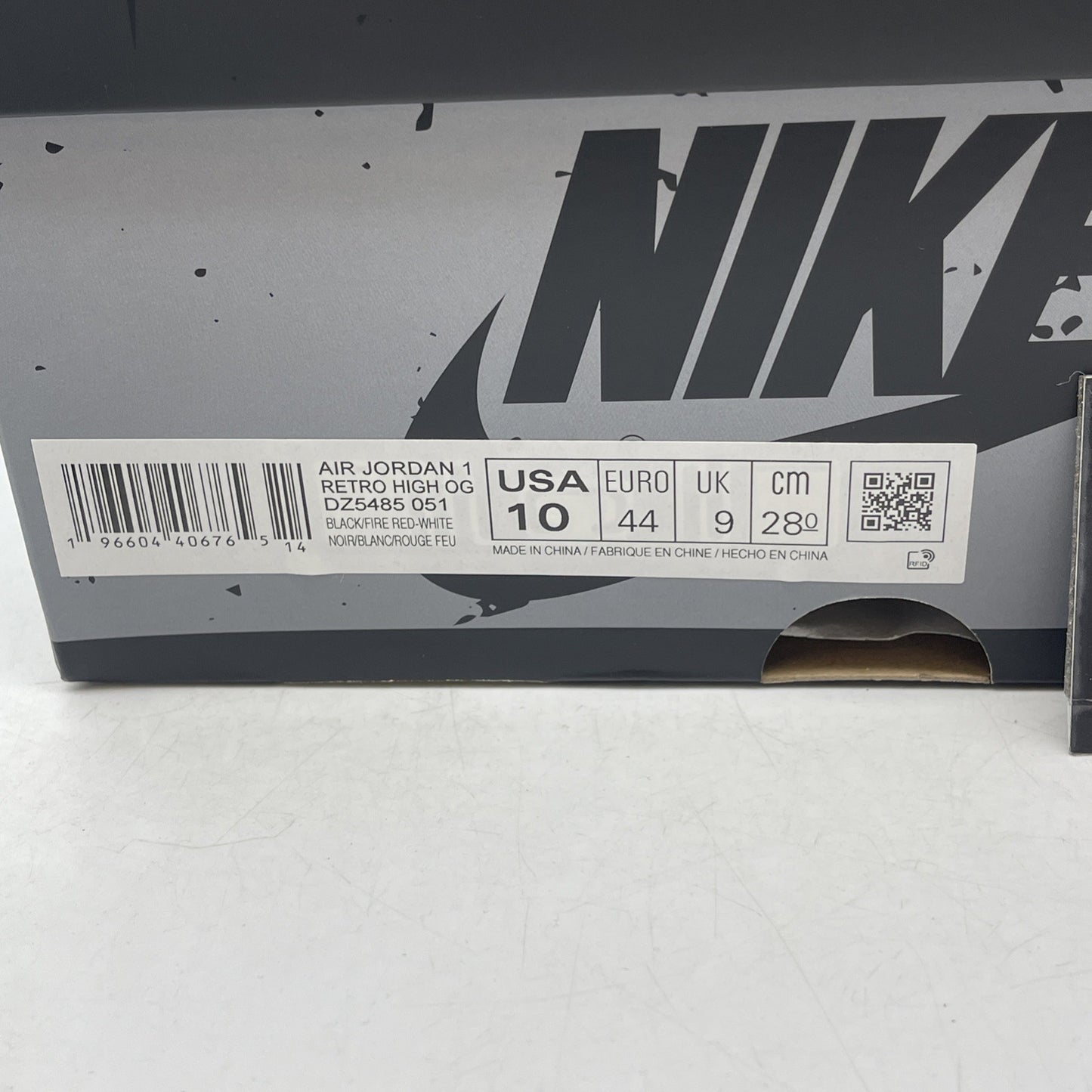 Size 10 - Air Jordan 1 Retro OG High Washed Black (DZ5485-051)