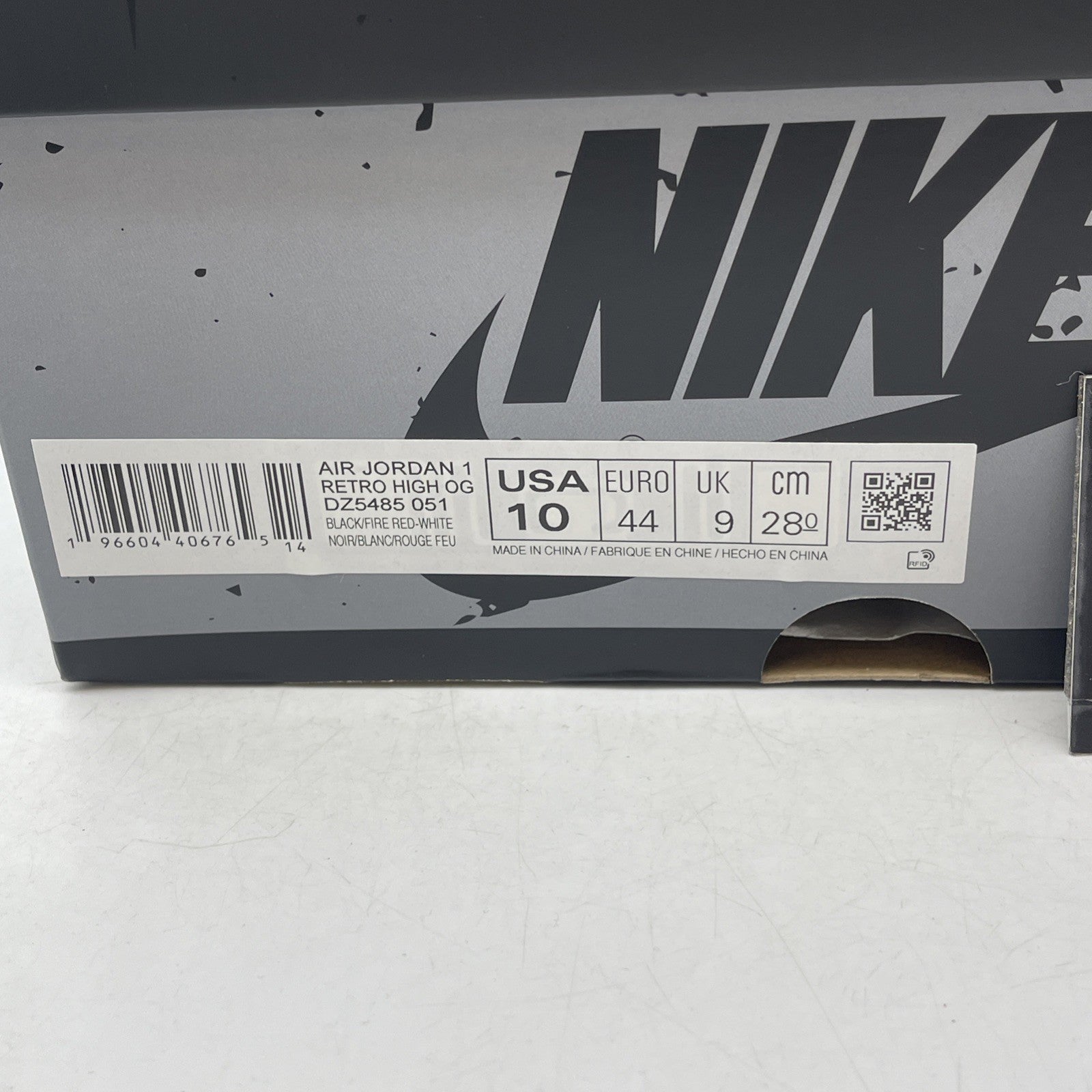 Size 10 - Air Jordan 1 Retro OG High Washed Black (DZ5485-051)