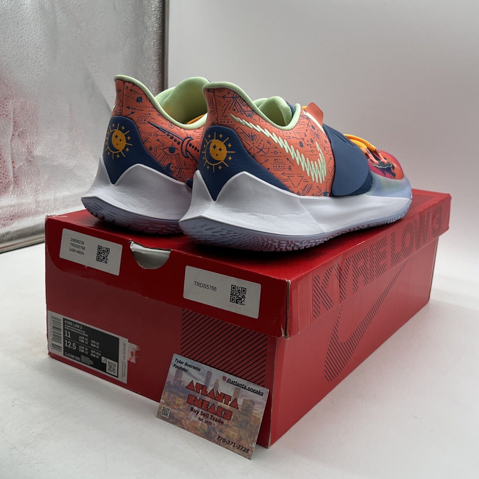 Size 11 - Nike Kyrie 3 Low Tie-Dye Blue Pink Orange (CJ1286-600)