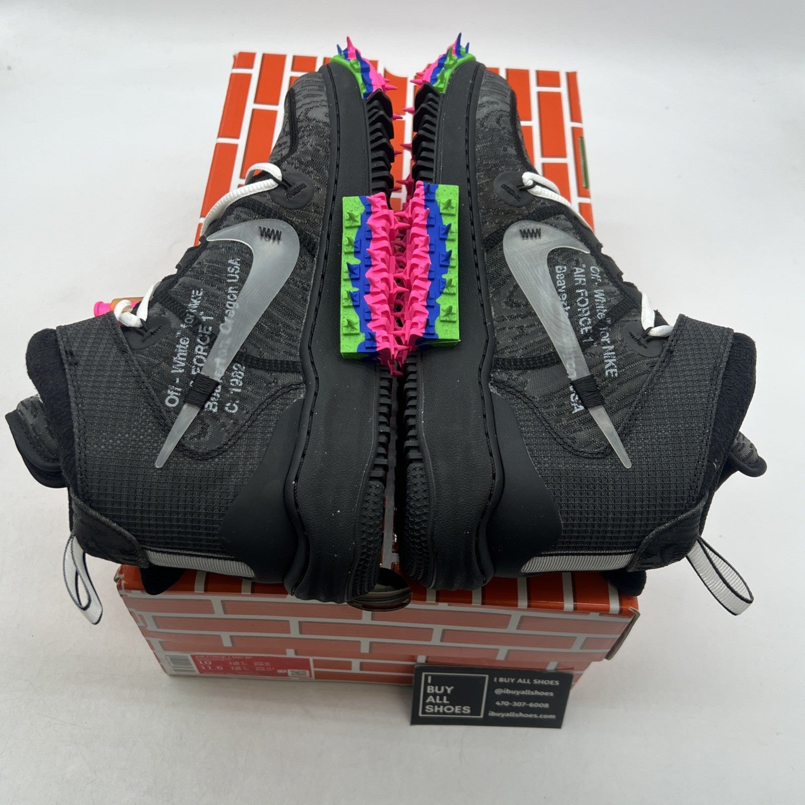 Size 10 - Nike Air Force 1 x Off-White Black 2022 (DO6290-001)