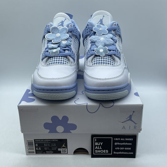 Size 8W - Air Jordan 4 Retro Forget Me Not Blue White Leather (HV0823-100)