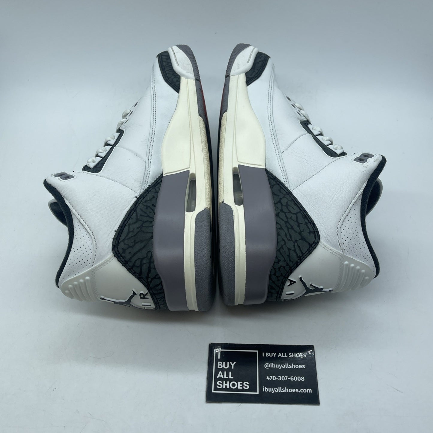 Size 10 - Air Jordan 3 Retro Cement Grey White Suede Leather (CT8532-106)