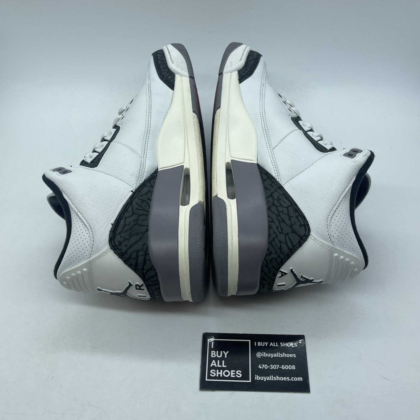 Size 10 - Air Jordan 3 Retro Cement Grey White Suede Leather (CT8532-106)