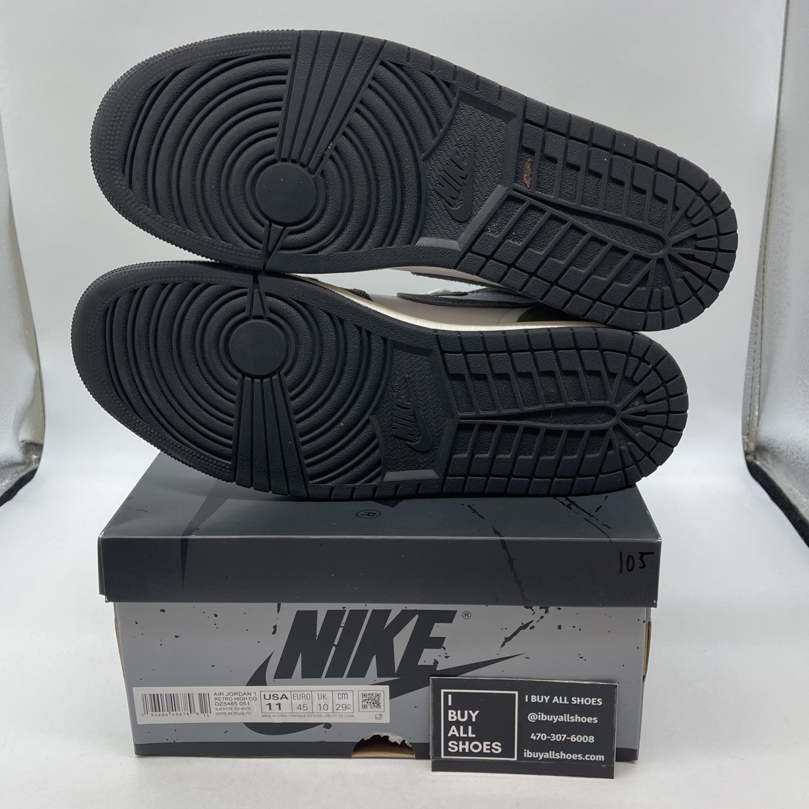 Size 11 - Air Jordan 1 Retro OG High Washed Black (DZ5485-051)